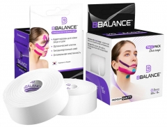 Набор кинезио тейпов для лица BB FACE TAPE™ 2,5 см × 10 м хлопок белый