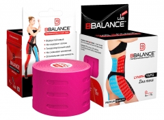 Перфорированный тейп для тела BB LYMPH TAPE™ 5 см × 5 м розовый