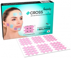 Кросс тейпы для лица CROSS TAPE BEAUTY™ 2,8 см × 3,6 см (размер B) цвет сакура