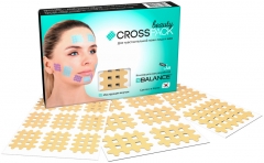 Набор кросс тейпов для лица CROSS TAPE BEAUTY  (3 размера в упаковке) бежевый