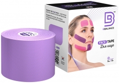 Тейп для лица BB FACE TAPE  5 см × 5 м хлопок лаванда