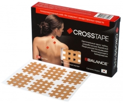 Кросс тейпы BB CROSS TAPE™ 2,8 см x 3,6 см (размер B) бежевый 