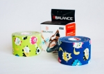 Тейп кинезио BBTape 5см x 5м кошки темно-синие