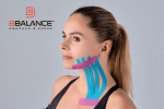 Кинезио тейп для лица BBTape 5см x 5 м шелк голубой (FACE PACK ICE)