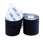 Кинезио тейп широкий BBTape™ 7,5 см × 5 м черный