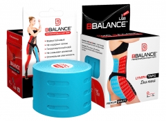 Перфорированный тейп для тела BB LYMPH TAPE™ 5 см × 5 м голубой